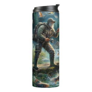 Fantasy Fisherman fängt magische Fische an Thermosbecher