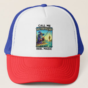 Fantasy Fishing Wizard - Magie wiedergeben Truckerkappe