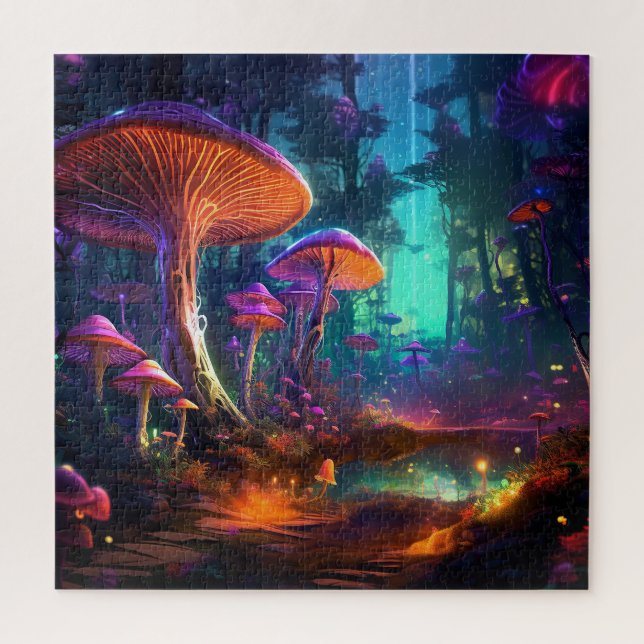 Fantasy-Fliegenpilz-Wald (Vertikal)