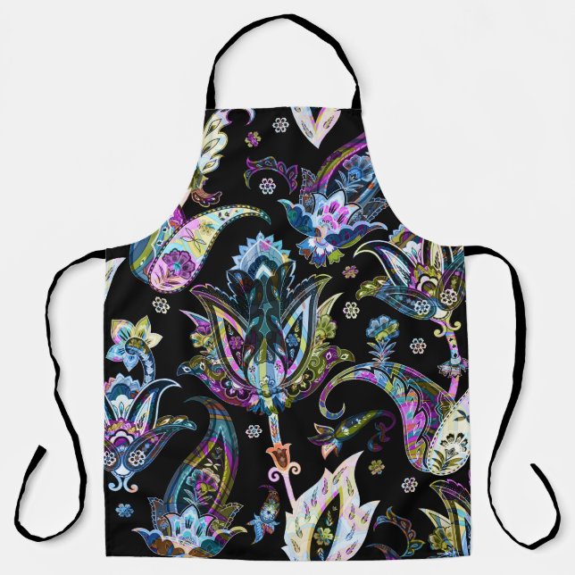Fantasy Floral Paisley: Nahtlose Ornamente Schürze (Vorderseite)