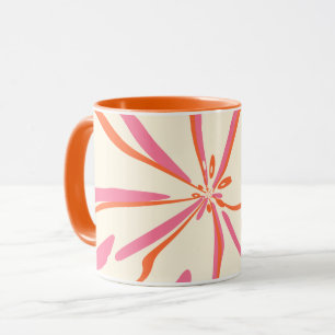Fantasy Floral - Rosa, Orange und Creme Tasse