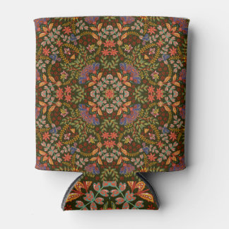Fantasy Floral Square Pocket Design Dosenkühler