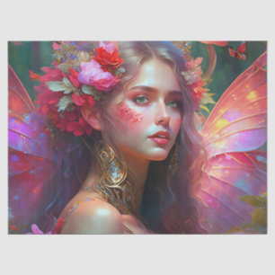 Fantasy Flower Garden Fairy Dekoupage Seidenpapier