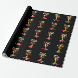 Fantasy-Football 2025 Lustiger Champ-Football-Entw Geschenkpapier