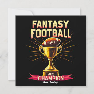 Fantasy Football 2025 Lustiges Champion-Football-D Einladung