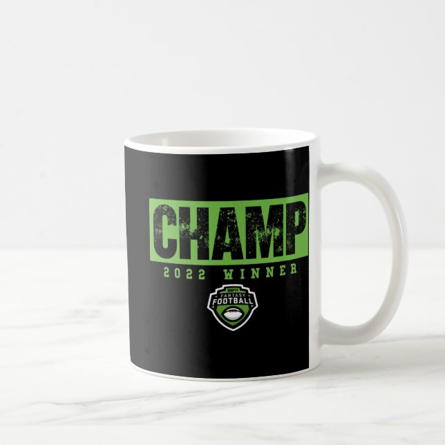 Fantasy Football Champ 222 Gewinner Kaffeetasse (Rechts)