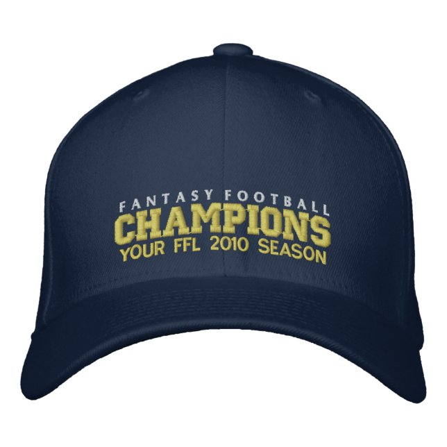 Fantasy Football Champion Bestickte Kappe (Vorderseite)