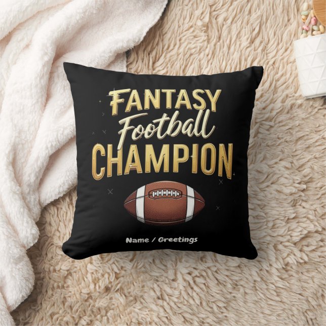 Fantasy Football Champion dominiert wie ein Pro Kissen (Decke)