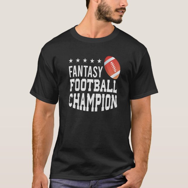 Fantasy Football Champion Kommissarin Fantasy Dra T-Shirt (Vorderseite)