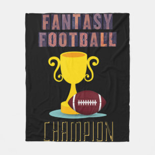 Fantasy Football Champion Trophäe Gewinner Fleecedecke