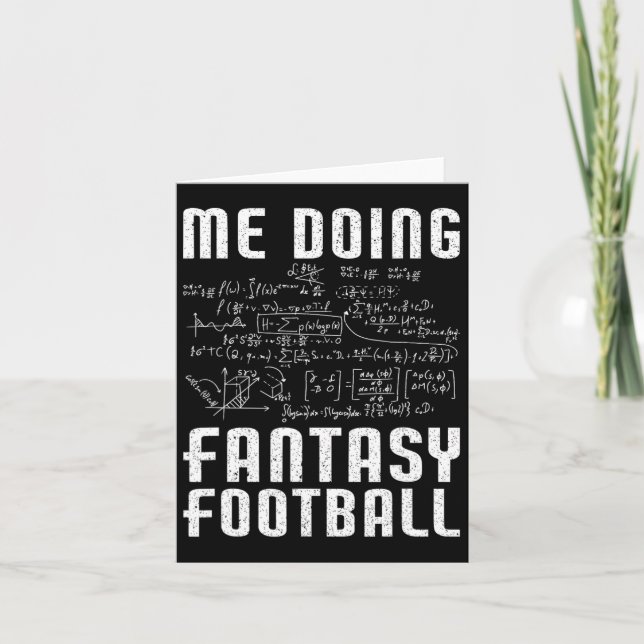 Fantasy Football Day Funny Fantasy Fantasy Fantasy Karte (Vorderseite)