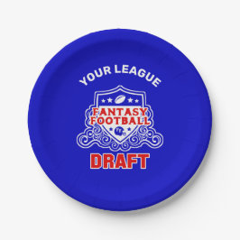 Fantasy Football Emblem Entwurf Party Pappteller