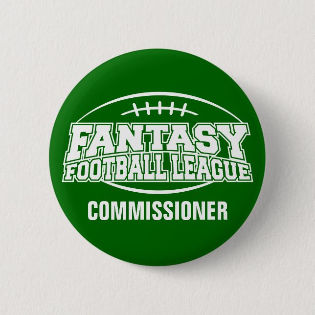 Fantasy Football FFL Kommissarin Button (Vorderseite)