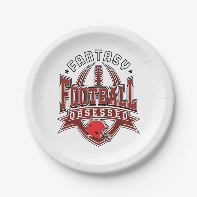 Fantasy Football Gewesene FFL League Pappteller (Vorderseite)