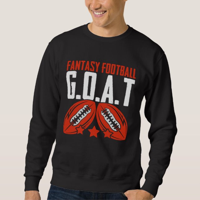 Fantasy Football Goat  Football Player Fantasy Foo Sweatshirt (Vorderseite)