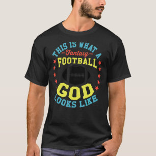 Fantasy Football God League Lineman Sieger Entwurf T-Shirt