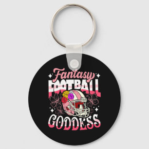 Fantasy Football Goddess Blume Helmet Women Schlüsselanhänger