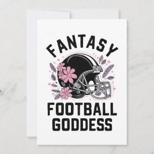 Fantasy Football Goddess Sports League Entwurf Einladung