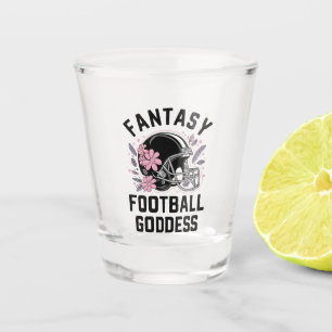 Fantasy Football Goddess Sports League Entwurf Schnapsglas