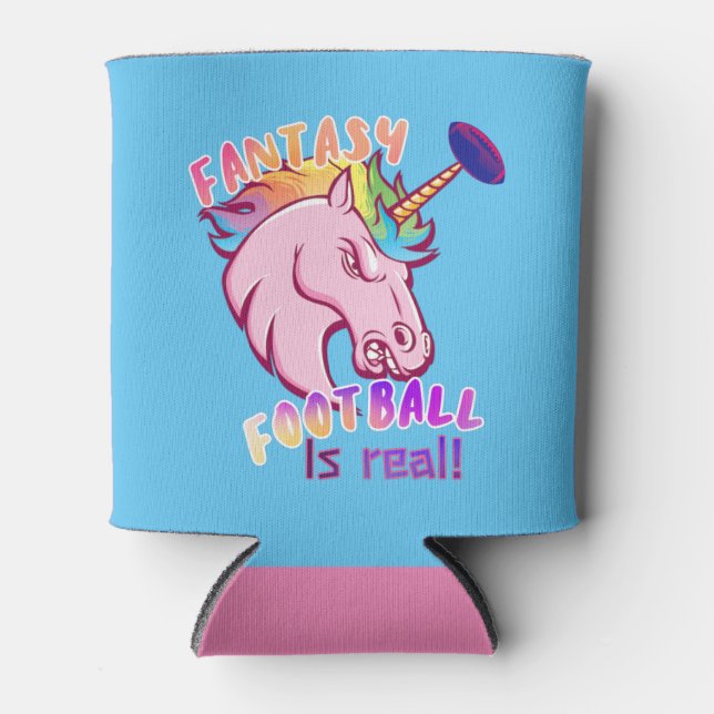 Fantasy Football ist ein echter Regenbogen Dosenkühler (Vorderseite)