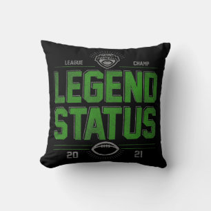 Fantasy Football League Champ Legende Status Kissen