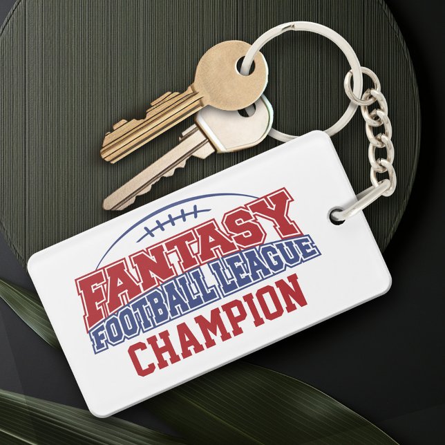 Fantasy Football League Champion Schlüsselanhänger (Personalized Keychain - fantasy football champion)