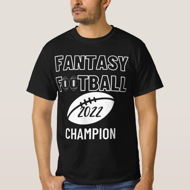 Fantasy Football League Champion Sieger 2022 Foot T-Shirt (Vorderseite)