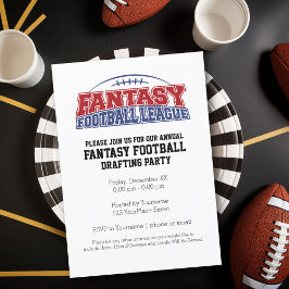 Fantasy Football League Entwurf Party Einladung
