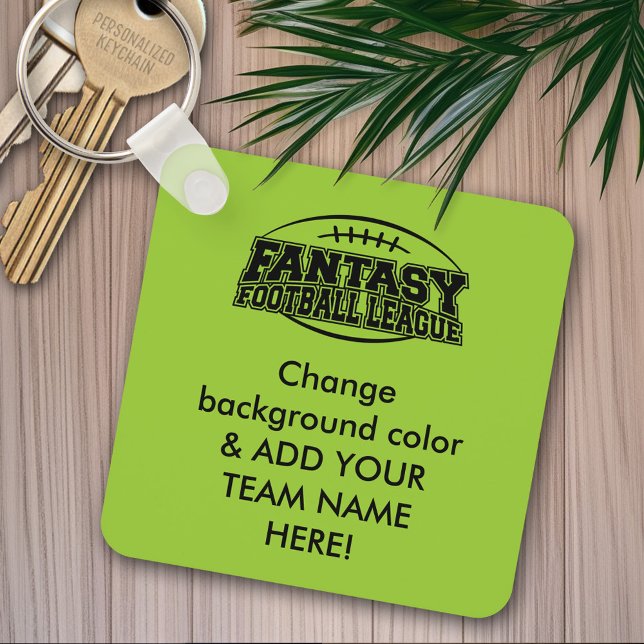 Fantasy Football League Schlüsselanhänger (Personalized keychain - Fantasy Football)