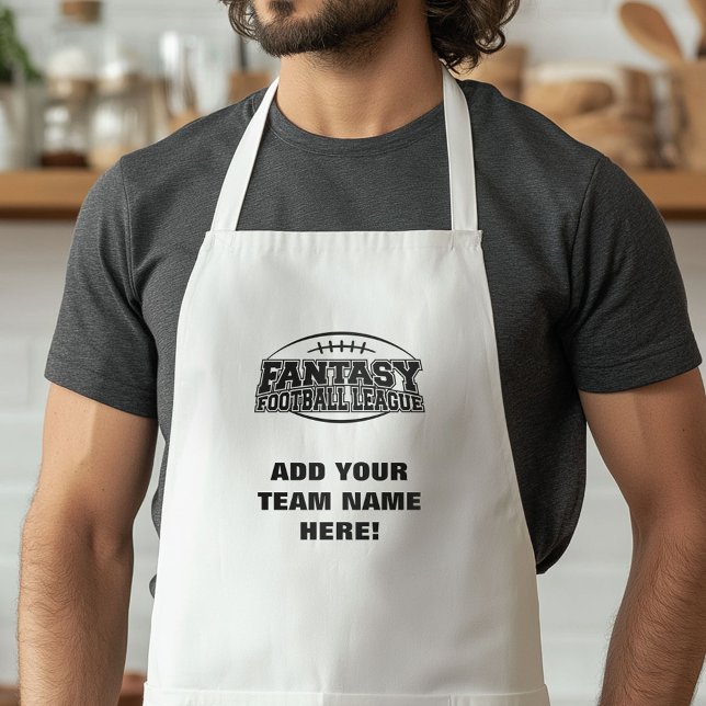 Fantasy Football League - Team-Name hinzufügen Schürze (Funny Football Apron)