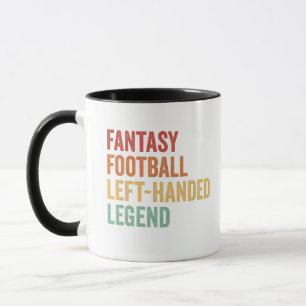 Fantasy-Football Linkshänder Legende Lustig Retro Tasse