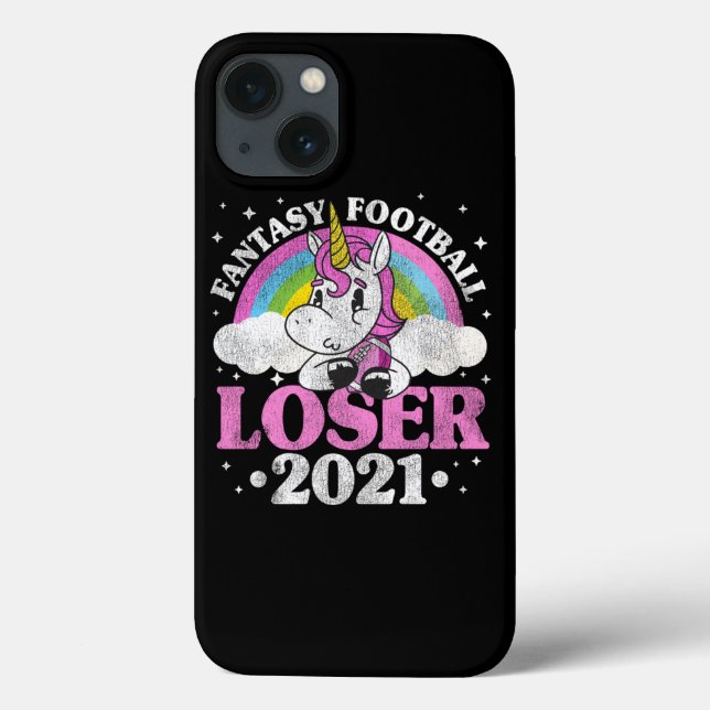 Fantasy Football Loser 2021 Outfit Unicorn Geschen Case-Mate iPhone Hülle (Rückseite)
