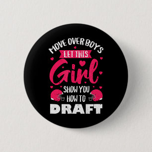 Fantasy Football Party Kit Real Women Niedlich Button