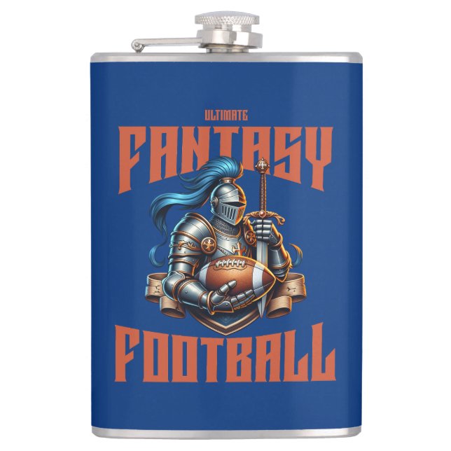 Fantasy-Football-Ritter Flachmann (Vorderseite)