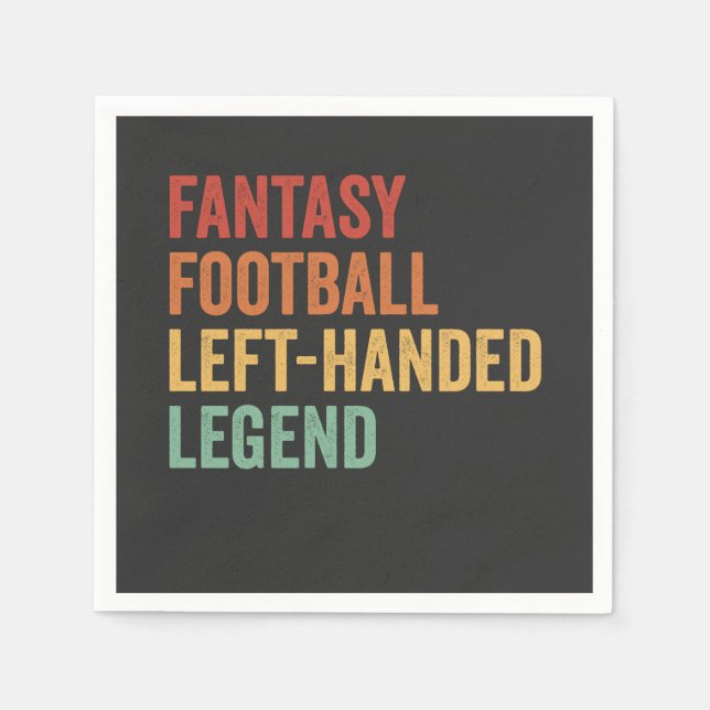 Fantasy Football Verlassen Handgriff Legend Funny  Serviette (Vorderseite)
