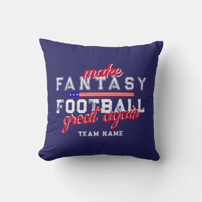 Fantasy Football Wieder großer Entwurf Mitglied de Kissen (Vorderseite)