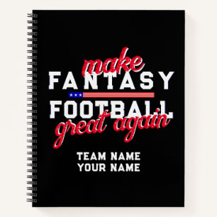 Fantasy Football Wieder sehr viel B Entwurf des Ko Notizbuch
