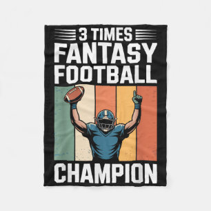 Fantasy-Football-Witzbold 3-facher Meister Fleecedecke