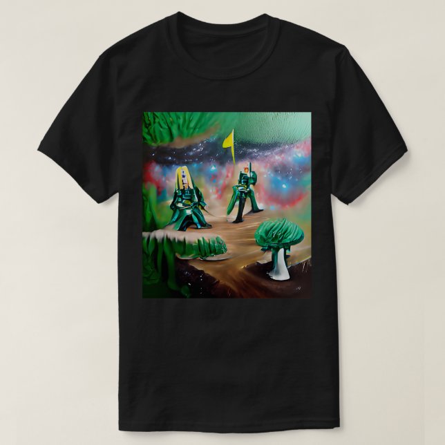 Fantasy forest Ashtar Galactic Command T-Shirt (Design vorne)