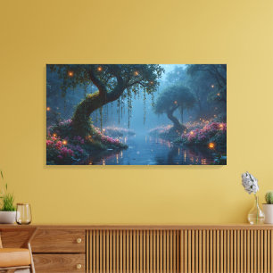 Fantasy Forest Leinwand Art