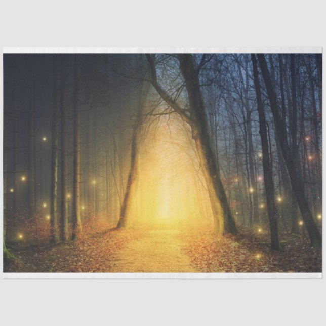 Fantasy Forest Lights 19 Decoupage Tissue Paper Seidenpapier (Vorderseite)