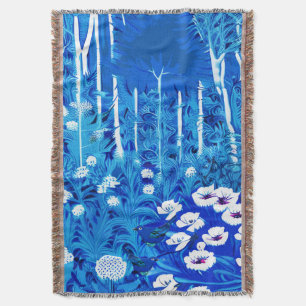 Fantasy Forest mit Blume und Vögeln Decke