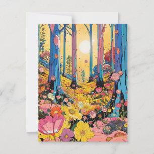 Fantasy Forest Postcard Postkarte