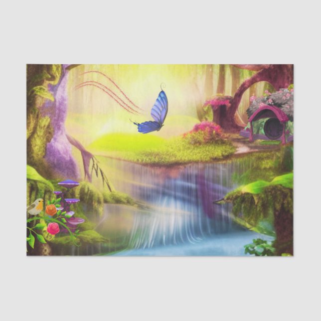 Fantasy Forest Seidenpapier (Vorderseite)