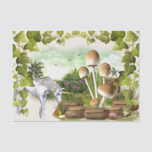 Fantasy Forest Unicorle Sparkle Museo in erba Seidenpapier