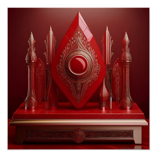 Fantasy Fountain Pen Display Poster (Vorderseite)