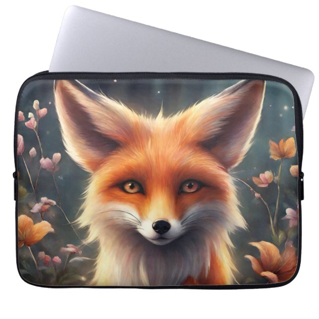 Fantasy Fox in Nature Laptopschutzhülle (Vorderseite)