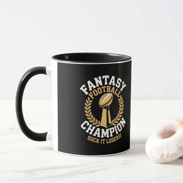 Fantasy-Fußball-Meister Tasse (Mit Donut)