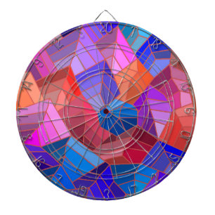 Fantasy-Gebirgsansicht aus der Luft Dartscheibe