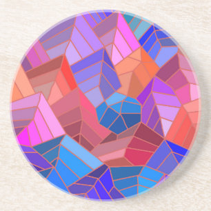 Fantasy-Gebirgsansicht aus der Luft Getränkeuntersetzer